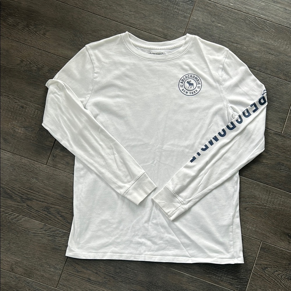 White Long Sleeve Graphic Tee